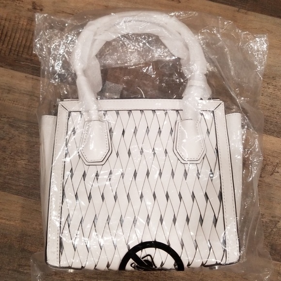 Michael Kors Mercer Studio Woven Leather Crossbody - Picture 5 of 6